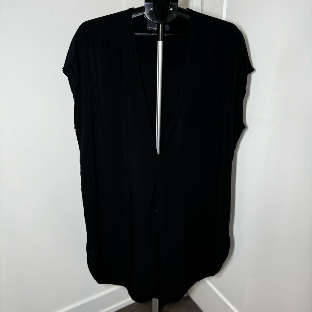 Oversized Black Sheer Cardigan (small)